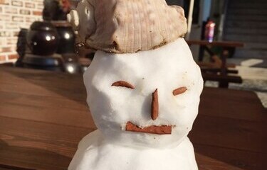 겨울에 눈사람